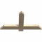Ekena Millwork Eugene Rough Sawn Timber Gable Bracket, Douglas Fir, 36"W x 19"H x 2"D x 4"F, 13/12 Pitch GBW036X19X0204EUG00RDF - alternate 2